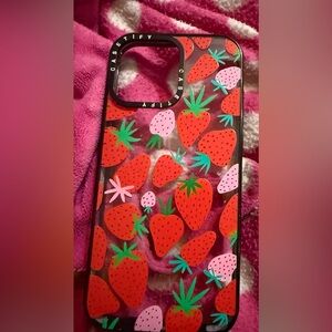 Casetify Vibrant Strawberry Design Phone Case